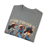 Where Them Fans At Unisex Garment-Dyed T-Shirt - Boots on the Ground Graphic Tee