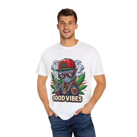 Good Vibes Unisex T-Shirt - Stylish Garment-Dyed Tee for Chill Moments