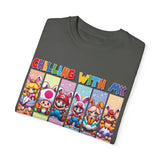 Chilling with My Peeps Unisex Garment-Dyed T-Shirt | Fun Graphic Tee for Friends