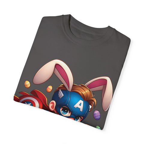 Easter Bunny Captain T-Shirt - Fun Unisex Garment-Dyed Tee