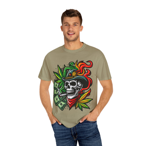 Skull & Smoke T-Shirt | Cool Unisex Graphic Tee for Music Lovers, Festival Wear, Street Style, Gift Idea, Vibrant Design