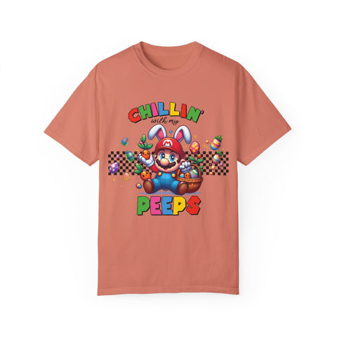 Chillin' with My Peeps Unisex T-Shirt - Fun & Colorful Graphic Tee for Easter Celebrations