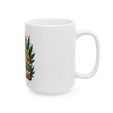 Good Vibes Lion Ceramic Mug - 11oz & 15oz - Perfect Gift for Coffee Lovers