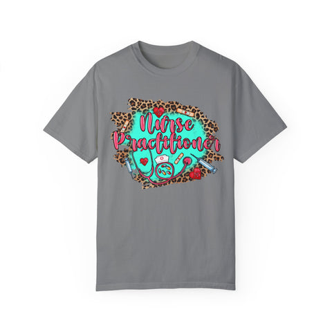 Norse Practitioner T-Shirt - Unisex Garment-Dyed Tee with Leopard Print Design