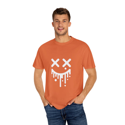 Unisex Smiley Drip T-Shirt - Casual Streetwear