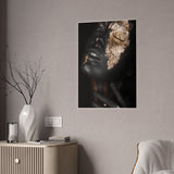 Glossy Art Poster - Elegant Black and Gold Wall Decor