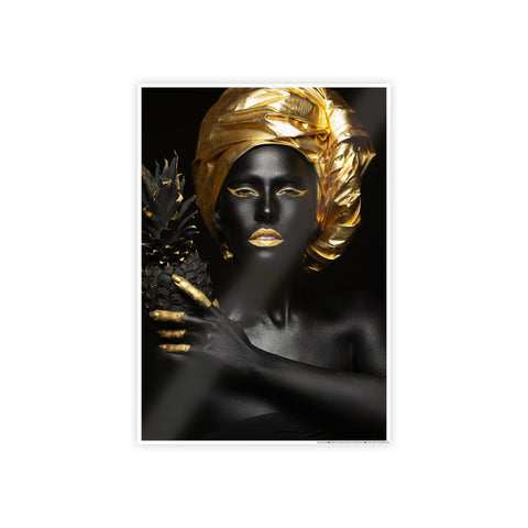 Elegant Black and Gold Art Poster - Gloss Finish | Modern Home Decor
