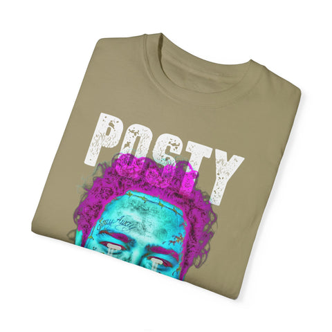 Posty Unisex Garment-Dyed T-shirt | Vibrant Vintage Style Tee for Music Lovers