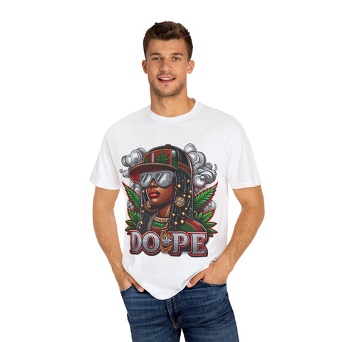 Dope Graphic Unisex Garment-Dyed T-Shirt – Stylish Cannabis-Inspired Tee for Everyday Wear