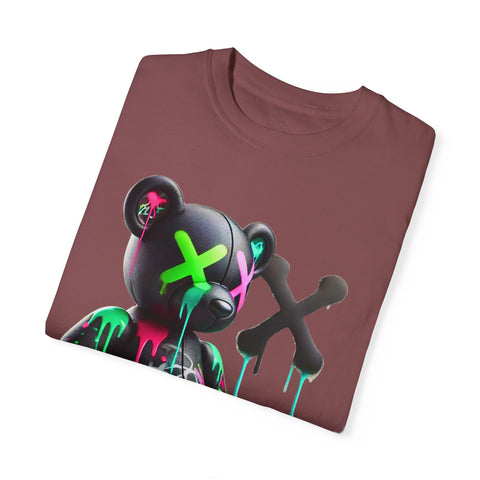 Graffiti Bear Unisex Garment-Dyed T-Shirt