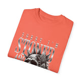 Unisex Skull and Leaves Graphic T-shirt - 'Sorry I'm Stoned 420'