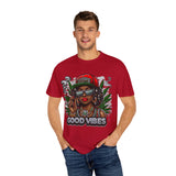 Good Vibes Unisex Garment-Dyed T-Shirt | Trendy Streetwear for Chill Days