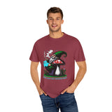 Magic Gnome T-shirt - Where Every Puff Unearths Magic | Unisex Garment-Dyed Tee for Nature Lovers