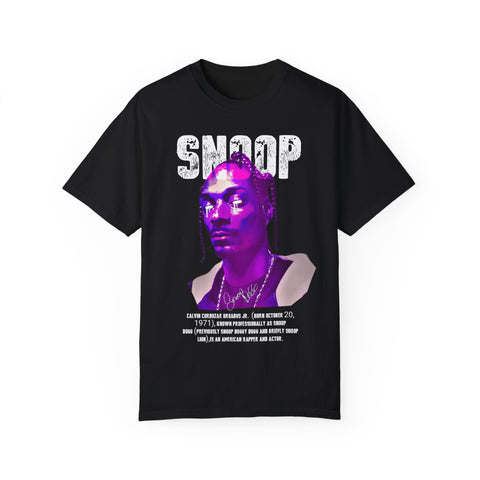 Vintage Snoop Dogg T-Shirt - Unisex Garment-Dyed Tee for Music Fans