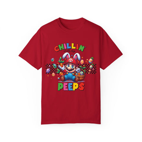 Chillin' with My Peeps Unisex T-Shirt - Fun & Colorful Graphic Tee for Easter Celebrations