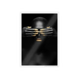 Elegant Gloss Poster - Black & Gold Art for Modern Decor