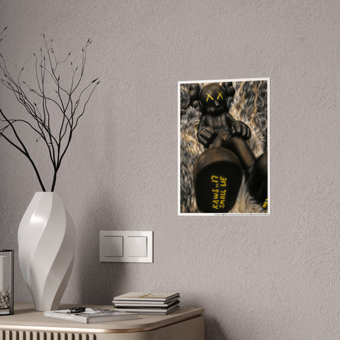 Black Skull Doll Gloss Posters