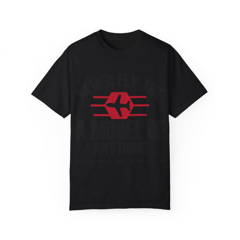 Unisex Airplane Graphic T-Shirt - 'Never Fly the A Model of Anything'