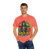 High AF Unisex Garment-Dyed T-Shirt - Fun & Edgy Style for Cannabis Enthusiasts