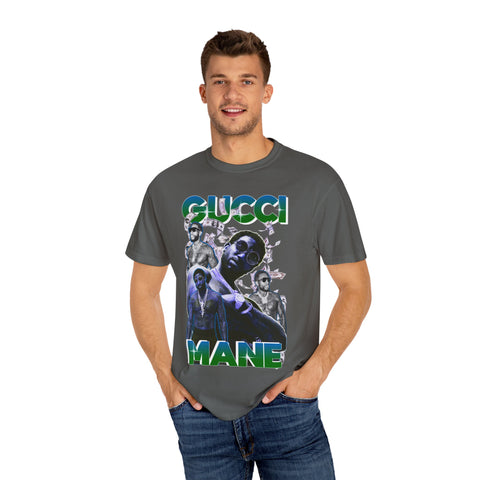 Unisex Garment-Dyed T-shirt - Gucci Mane Graphic Tee