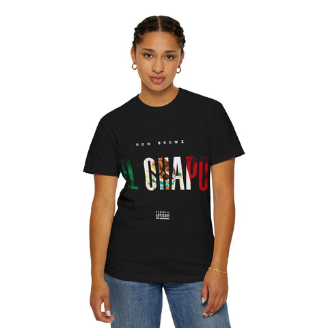 Unisex Garment-Dyed T-Shirt with 'EL CHAPU' Design - Casual Vibe, Perfect for Everyday Wear