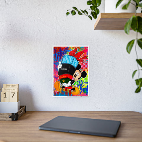 Vibrant Gloss Poster featuring Mickey Mouse with Luxury Brands