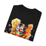 Chilling With My Peeps Unisex Garment-Dyed T-shirt | Fun Easter Graphic Tee