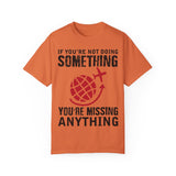 Adventure Awaits Unisex Garment-Dyed T-Shirt | Travel Quote Tee