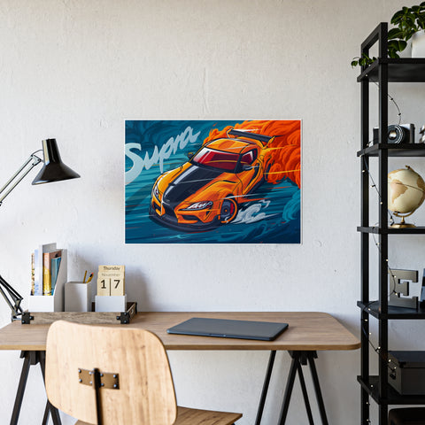 Supra Car Gloss Poster - Vibrant Wall Art for Car Enthusiasts