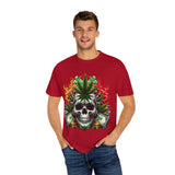 Skull & Cannabis Unisex T-Shirt - Bold Graphic Tee for Cannabis Enthusiasts