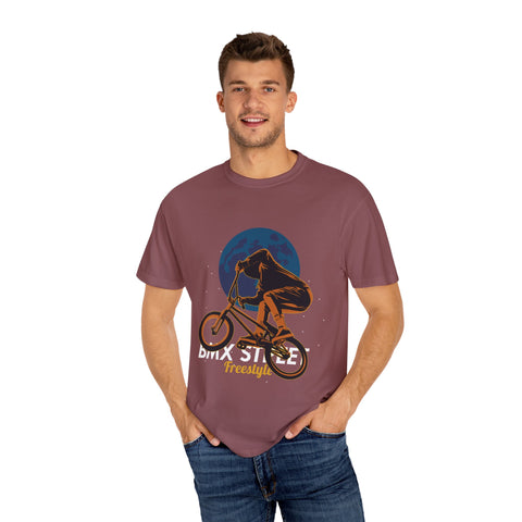 BMX Style Freestyle Unisex Garment-Dyed T-Shirt