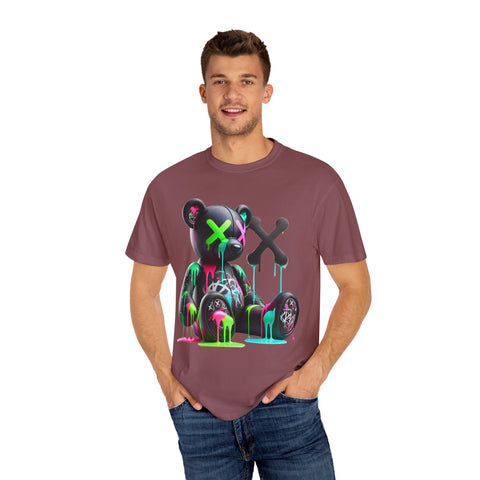 Graffiti Bear Unisex Garment-Dyed T-Shirt