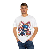 Easter Bunny Captain T-Shirt - Fun Unisex Garment-Dyed Tee
