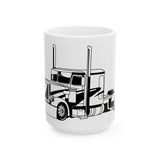 Trucker's Dream Ceramic Mug - 11oz & 15oz | Perfect Gift for Truck Enthusiasts