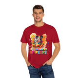 Chilling With My Peeps Unisex Garment-Dyed T-shirt | Fun Easter Graphic Tee