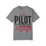 Inspirational Pilot T-Shirt for Dreamers | Unisex Garment-Dyed Tee