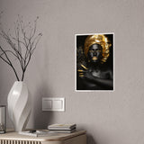Elegant Black and Gold Art Poster - Gloss Finish | Modern Home Decor