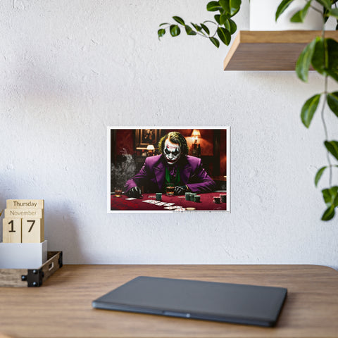 Gothic Joker Gloss Poster - Dark Wall Art for Movie Lovers