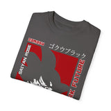 Unisex Garment-Dyed T-Shirt - Dark Future Saiyan Rose Design