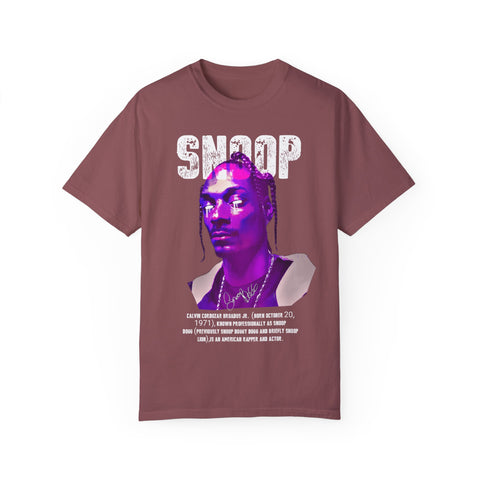 Vintage Snoop Dogg T-Shirt - Unisex Garment-Dyed Tee for Music Fans