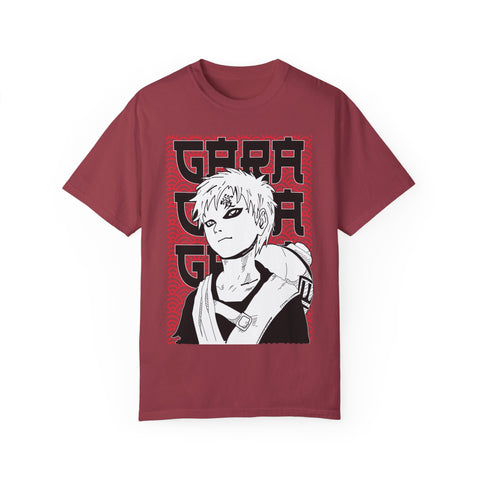 Anime-Inspired Garment-Dyed T-Shirt for Fans