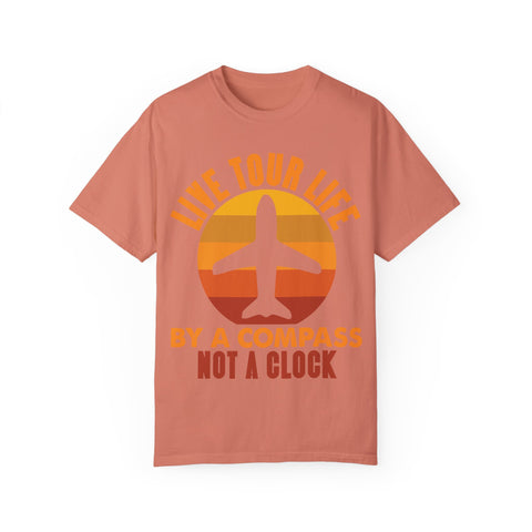 Live Tour Life T-Shirt - Unisex Garment-Dyed Tee for Travel Enthusiasts