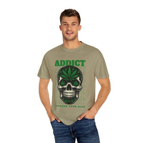 Addict Skull Graphic T-Shirt - Conquer Your High
