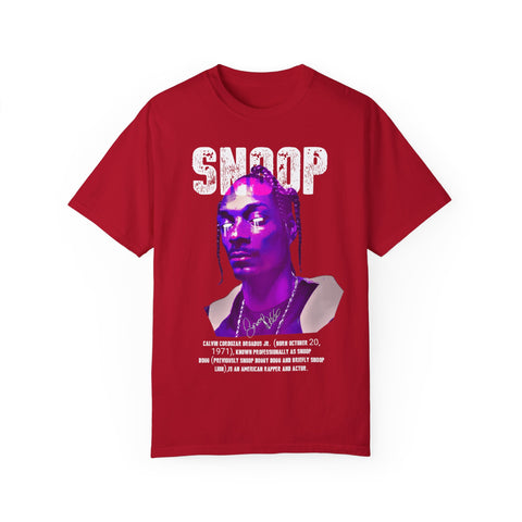 Vintage Snoop Dogg T-Shirt - Unisex Garment-Dyed Tee for Music Fans