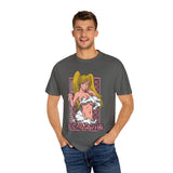 Anime-Inspired Unisex Garment-Dyed T-Shirt - Playful Manga Design