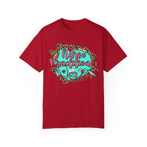 Norse Practitioner T-Shirt - Unisex Garment-Dyed Tee with Leopard Print Design