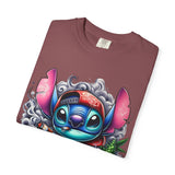 Colorful Stitch Graphic T-Shirt - Unisex Tie-Dye Style for Relaxed Vibes