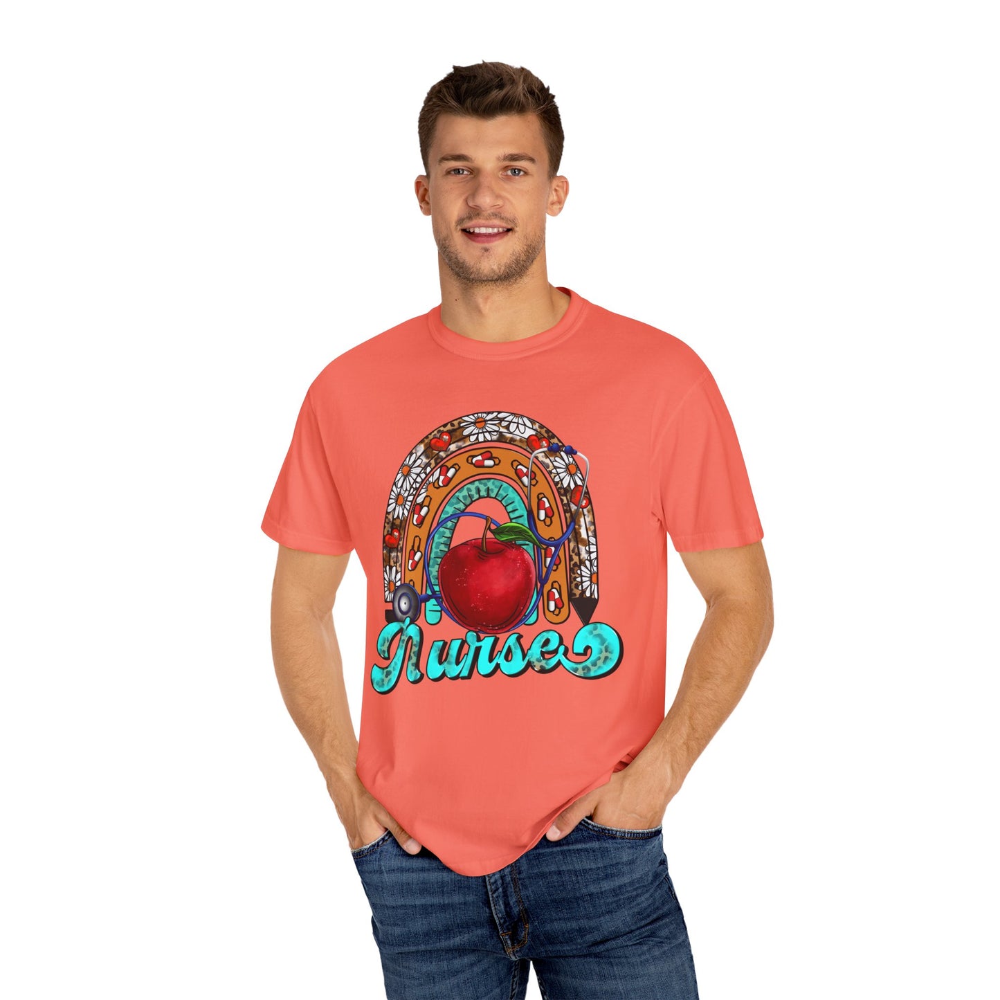 Colorful Nurse Rainbow T-Shirt – Perfect Gift for Healthcare Heroes