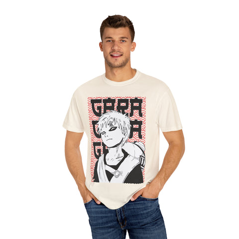 Anime-Inspired Garment-Dyed T-Shirt for Fans