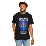 Travis Inspired Unisex Garment-Dyed T-Shirt - Retro Graphic Tee